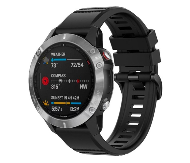 FIXED Silicone Strap do Garmin Fenix QuickFit black (26mm) FIXSST-QF26MM-BK - 1128317 - zdjęcie